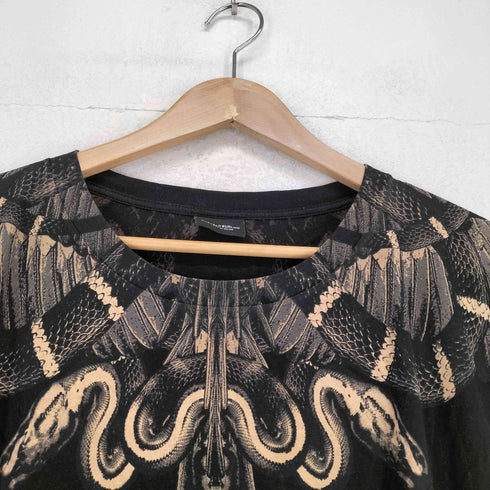 マルセロバーロン MARCELO BURLON スネークデザインクルーネックTシャツ メンズ  M
